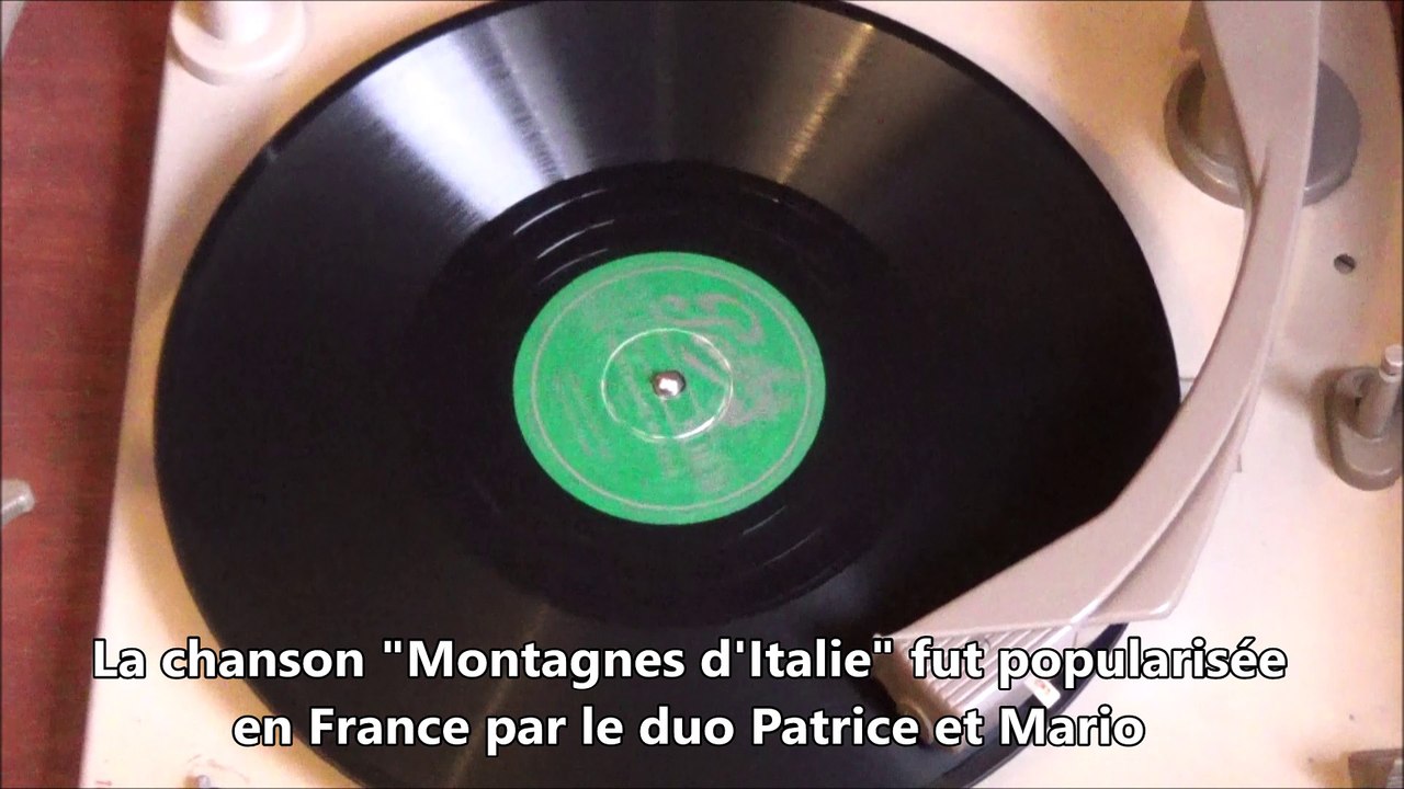 Yvonne BLANC : Montagnes d'Italie - 78t Pathé piano jazz