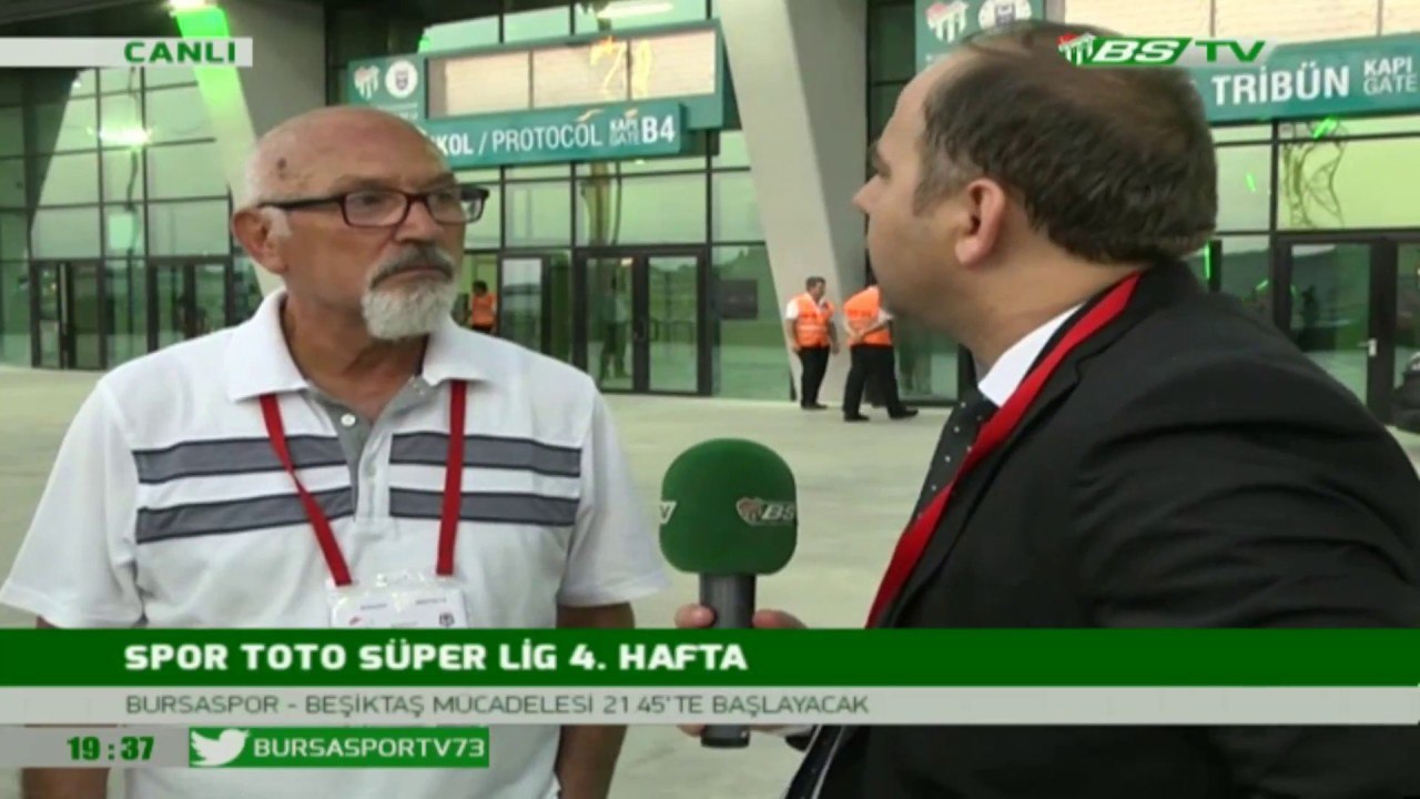 Bursaspor 1-1 Beşiktaş Maç Günü Maç Öncesi Röportajlar