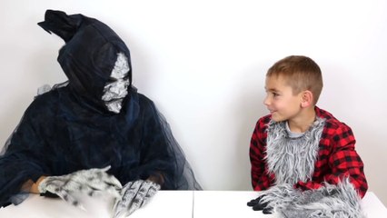 CHALLENGE WHAT'S IN MY MOUTH - Halloween Édition - Swan VS Néo