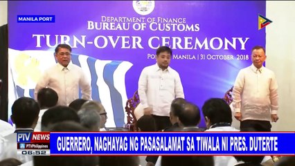 Guerrero, naghayag ng pasasalamat sa tiwala ni Pangulong Duterte