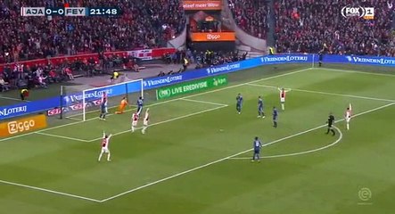 Bijlow J.(Own goal) Goal HD -  Ajax	1-0	Feyenoord 28.10.2018