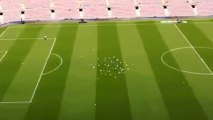 Quand la Spidercam du Camp Nou chasse les pigeons du terrain