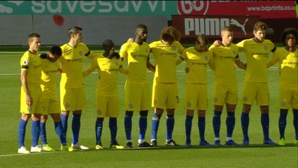 Leicester - Hommages avant Burnley-Chelsea