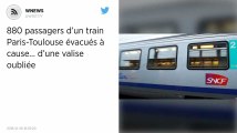 880 passagers d’un train Paris-Toulouse évacués à cause… d’une valise oubliée