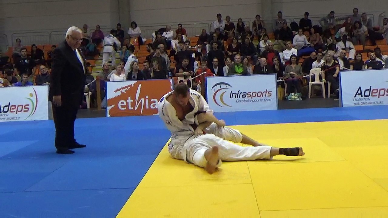 Finale championnat régional seniors 2018 -90kg  entre Joachim Bottieau (Grand-Hornu) et Fabian Vanhollebeke (Top Niveau Tournai)