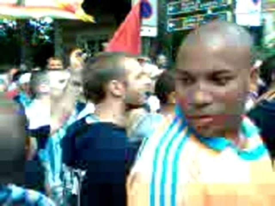 psg  OM     supporters de L'OM au barrge des CRS