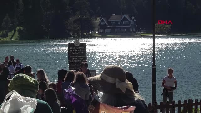 Bolu Gölcük Tabiat Parkı'na Ziyaretçi Akını