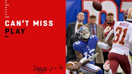 Can't-Miss Play: OBJ hauls in circus catch while being held