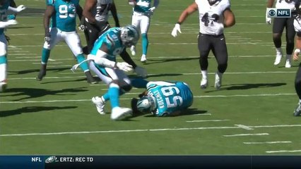 Kyle Love pops ball from Collins to force red-zone fumble