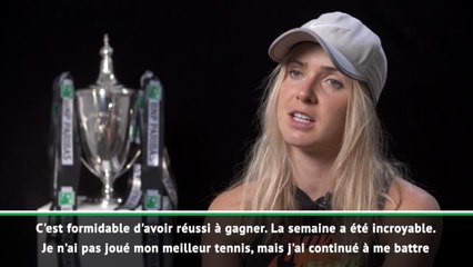 Masters - Svitolina : "Je n'ai pas joué mon meilleur tennis"