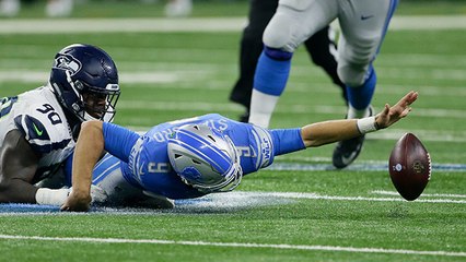 Jarran Reed strips Stafford for fumble recovery