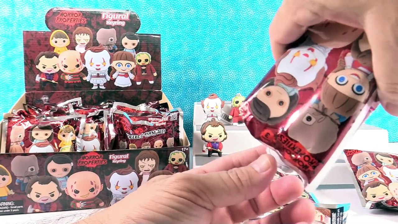 Horror Properties Series 3 Figural Collector Keyrings Full Box Opening Review _ PSToyReviews
