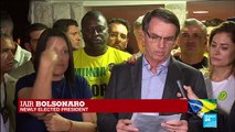 Brazil''s newly elected president Jair Bolsonaro victory speech