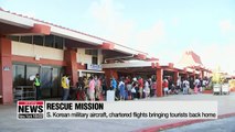 S. Korean tourists stranded in Saipan due to typhoon returning home