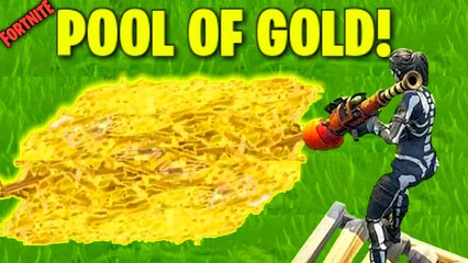He Made A *POOL OF GOLD* In Fortnite...! - Fortnite Funny Moments!