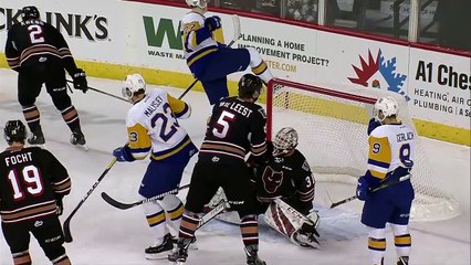 WHL Saskatoon Blades at Calgary Hitmen 1st Period