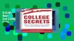 D.O.W.N.L.O.A.D [P.D.F] College Secrets: How to Save Money, Cut College Costs and Graduate Debt
