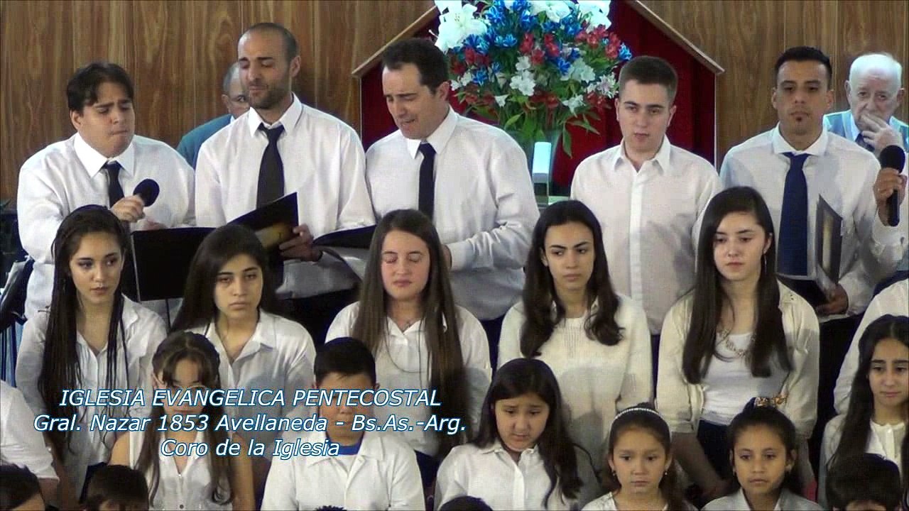 Iglesia Evangelica Pentecostal. Alabanza coro de la iglesia junto a coro de niños(2). 23-09-2018