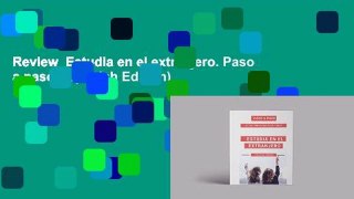 Review  Estudia en el extranjero. Paso a paso. (Spanish Edition)