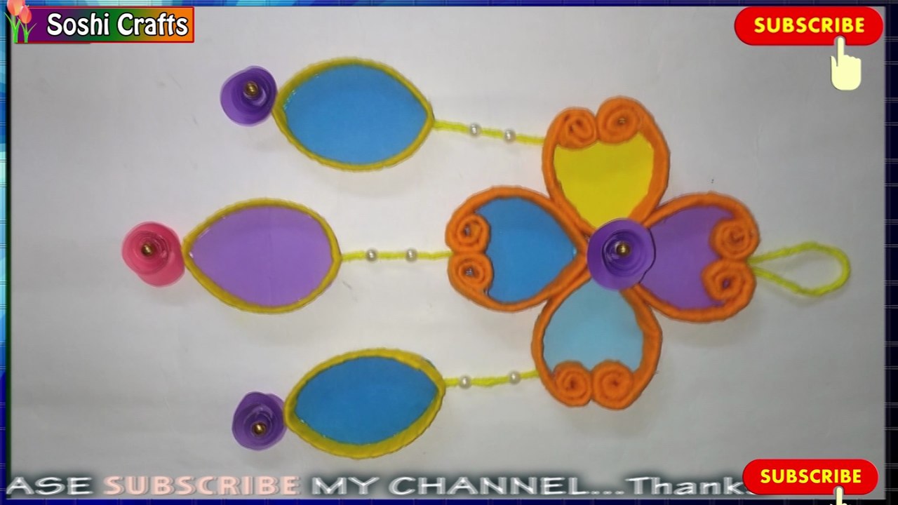 How to make amazing wall hanging ideas with carry bag & paper!!!