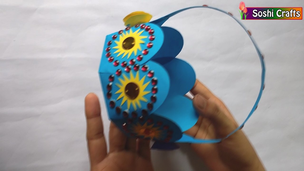 How to make a beautiful paper flower basket!!!