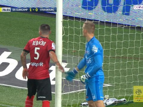 Swedish goalkeeper Johnsson denies Lala's penalty