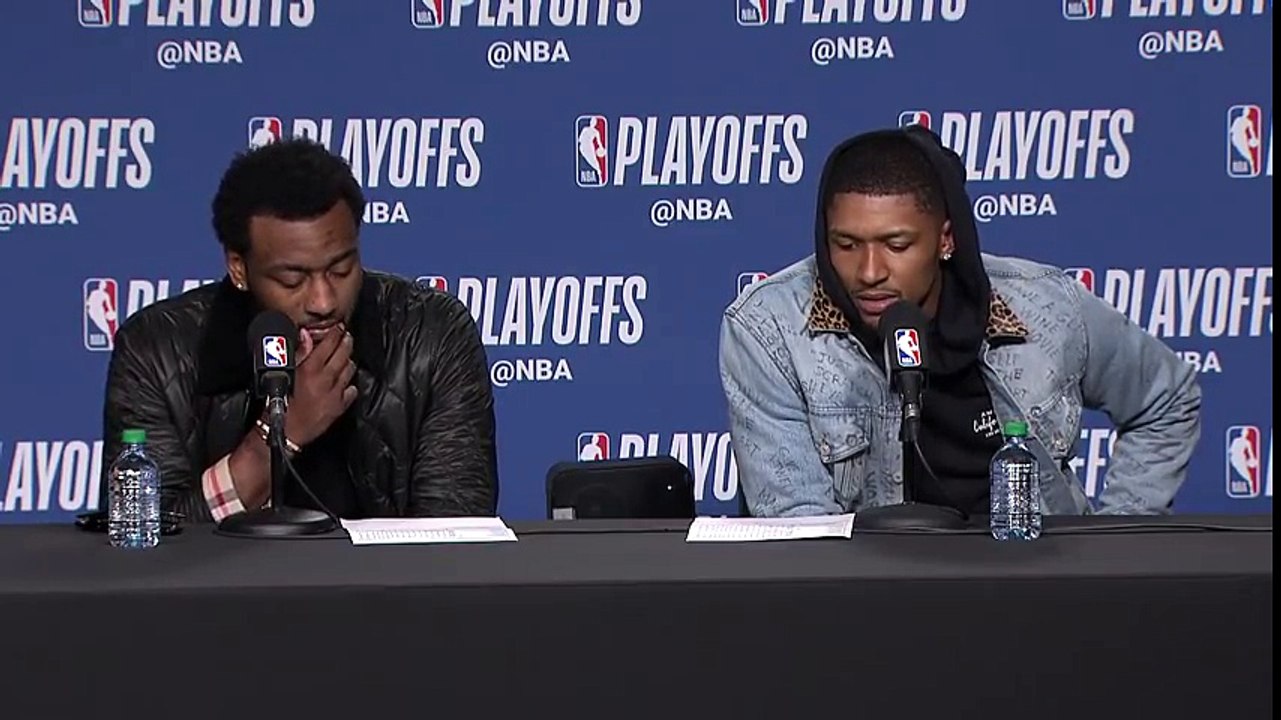 Wall & Beal postgame conference   Wizards vs Raptors Game 5   April 25, 2018   NBA Playoffs