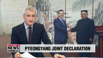 Pyeongyang Joint Declaration signed by leaders of two Koreas to take legal effect on Monday