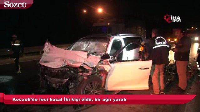 Kocaeli’de feci kaza! İki kişi öldü, bir ağır yaralı