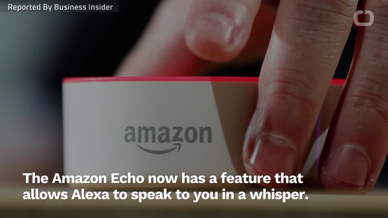 Amazon Echo Rolls Out Whisper Feature For Alexa