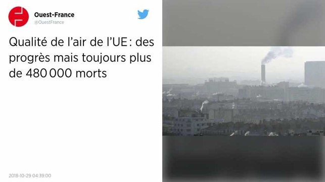 Qualité de l’air de l’UE : des progrès mais toujours plus de 480 000 morts