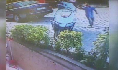 Çocukların motosikletle oyunu faciayla sonuçlanıyordu