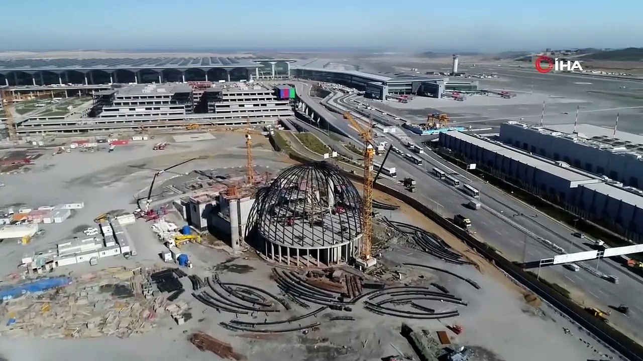 Yeni Havalimanı'nın Son Durumu Havadan Görüntülendi
