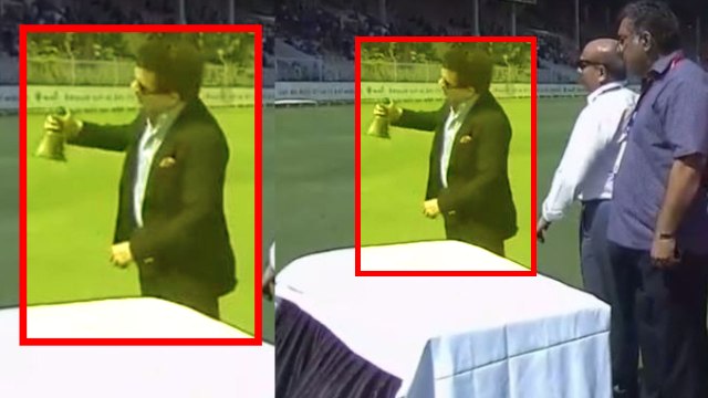 India VS West Indies 4th ODI: Sachin Tendulkar rings the bell to start Mumbai ODI | वनइंडिया हिंदी