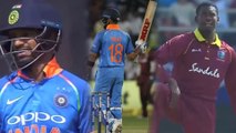 India vs Westindies 2018 4th Odi: Shikhar Dhawan's Sign Was Imitated By Paul | Oneindia Telugu