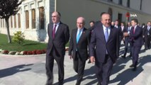 Bakan Çavuşoğlu, Azerbaycanlı ve Gürcistanlı mevkidaşları ile bir araya geldi