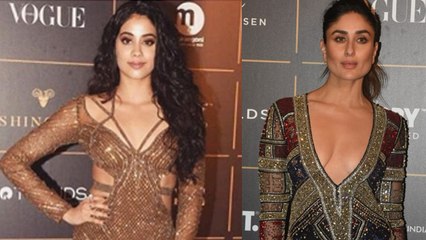 Kareena Kapoor Khan fails in front of Jhanvi Kapoor's stunning look; Watch video | FilmiBeat