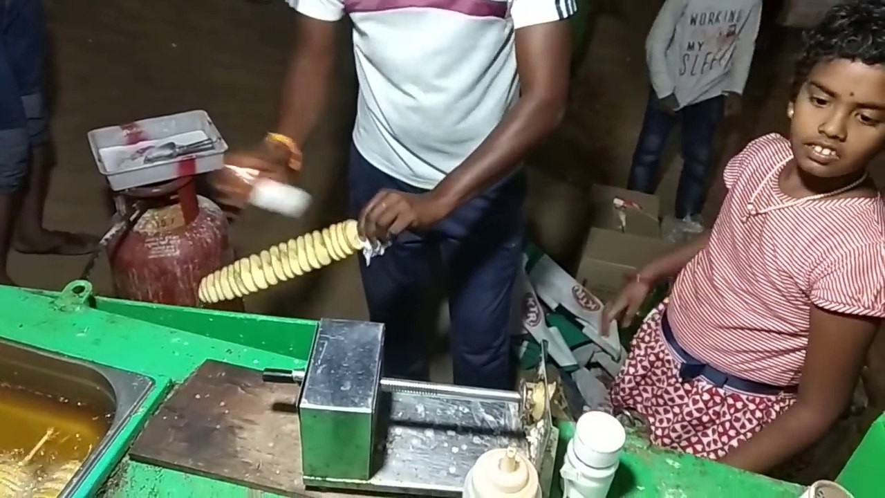 Spring Potato in Besant Nagar Beach Chennai | Street Food