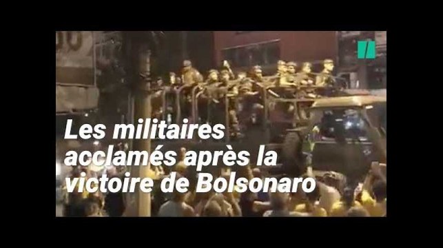 Au Brésil, l'armée acclamée dans les rues après la victoire de Bolsonaro
