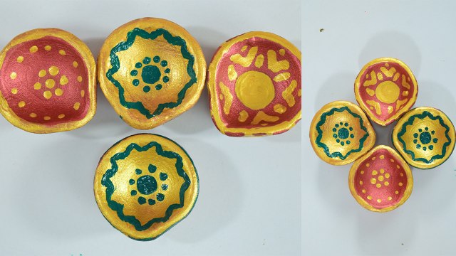 Diwali: How to Decorate Diwali Diyas | दिवाली पर घर पर ऐसे सजाएं दिया | Boldsky