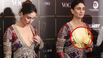 Kareena Kapoor Khan feels UNCOMFORTABLE in deep gown at Vogue Awards 2018; Watch Video | FilmiBeat