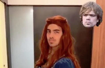 Joe Jonas dressed as Sansa Stark for Halloween