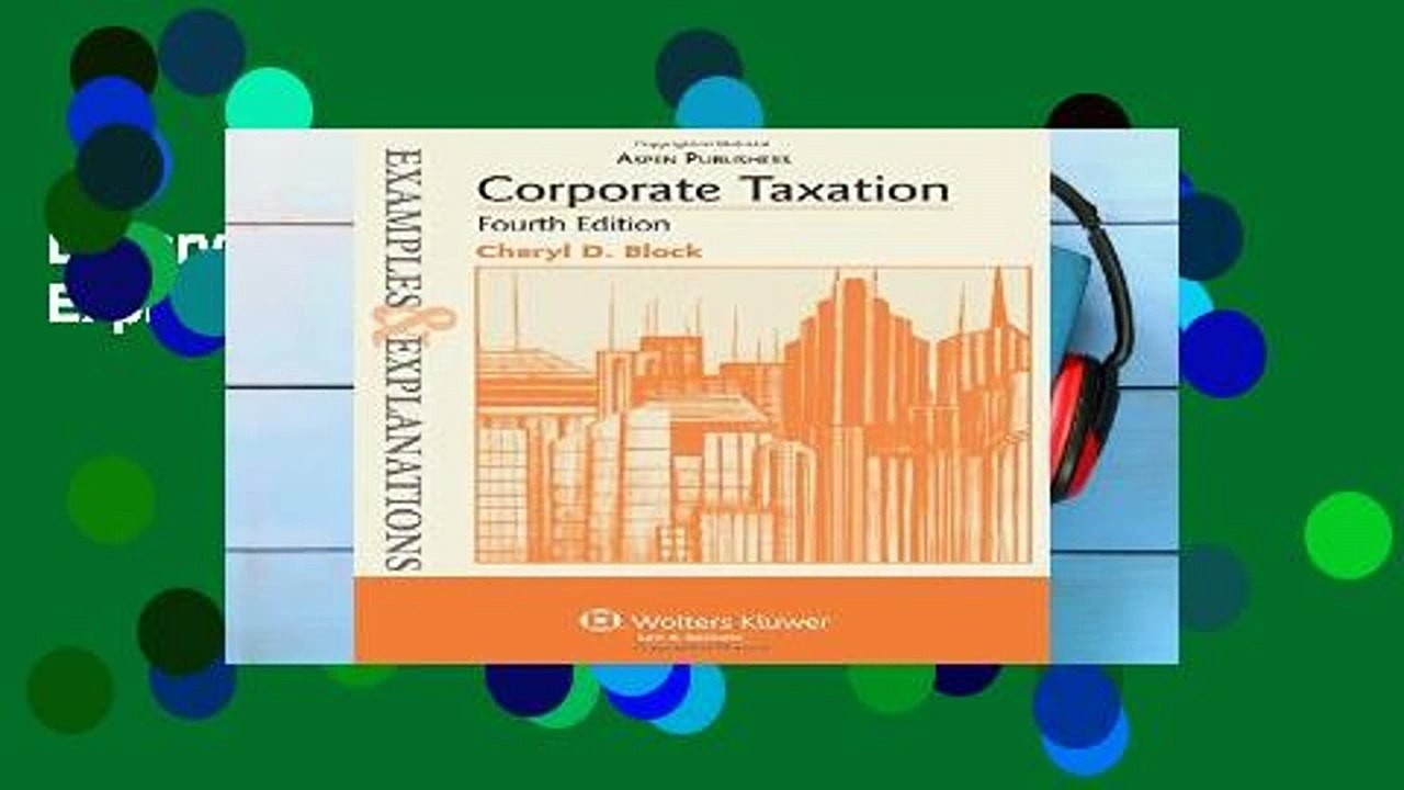 Library  Examples   Explanations for Corporate Taxation