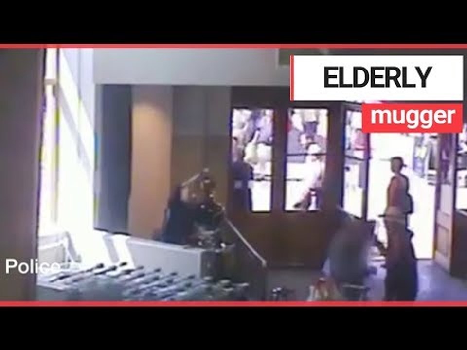 Heartless mugger hurls grandmother to the ground after snatching handbag | SWNS TV