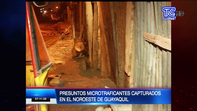 Presuntos microtraficantes capturados en el noroeste de Guayaquil