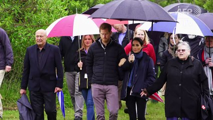 هاري وميغن يزوران متنزه أبيل تاسمان الوطني في يومهما الثاني في نيوزيلندا