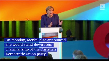 Angela Merkel to Step Down as German Chancellor in 2021