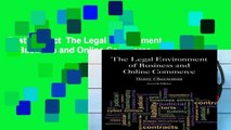 Best product  The Legal Environment of Business and Online Commerce