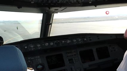 TBMM Başkanı Yıldırım, Yeni Havaalanına Uçakla İniş Gerçekleşti