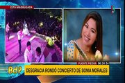 Puente Piedra:  interrumpen concierto Sonia Morales por pequeño incendio
